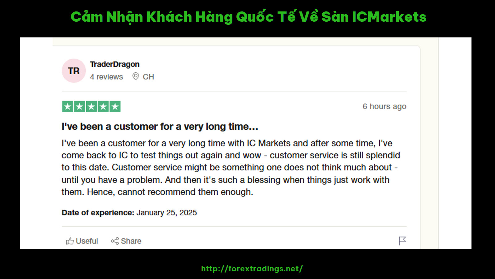 Cảm Nhận Khách Hàng Quốc Tế Về Sàn ICMarkets